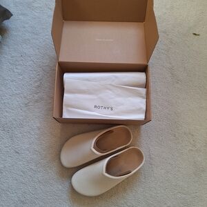 Rothy's Cream Slip-On Mules